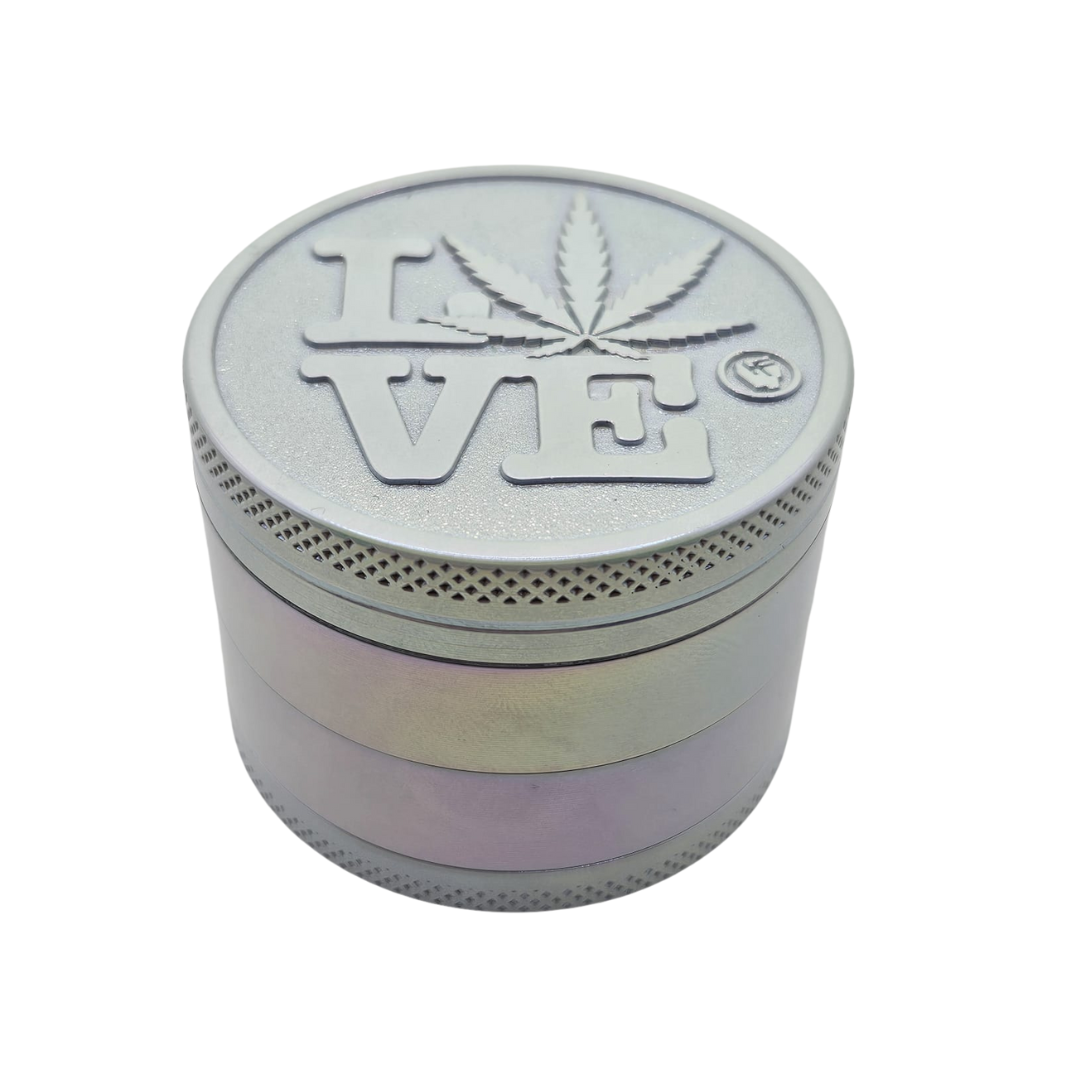 Grinder Metal „420 Love“ Icy Pearl