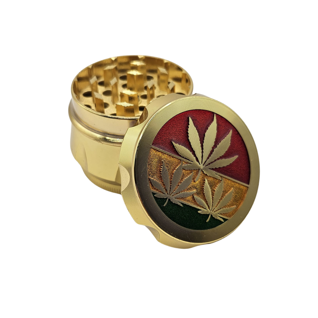 Grinder „Hanfblatt Gold“