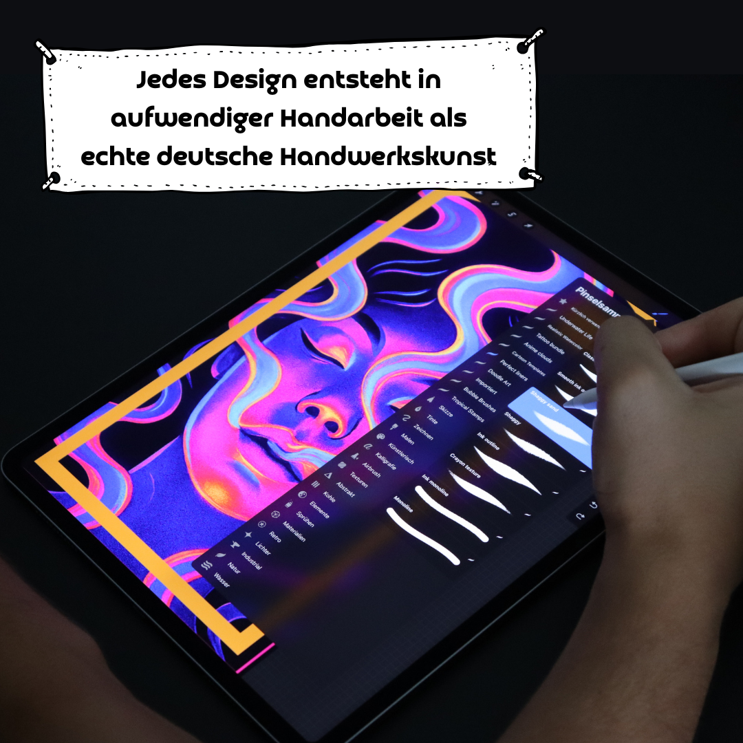 Premium-Aufbewahrungsglas mit edler 3D-Goldfolie "Purple Smoke"