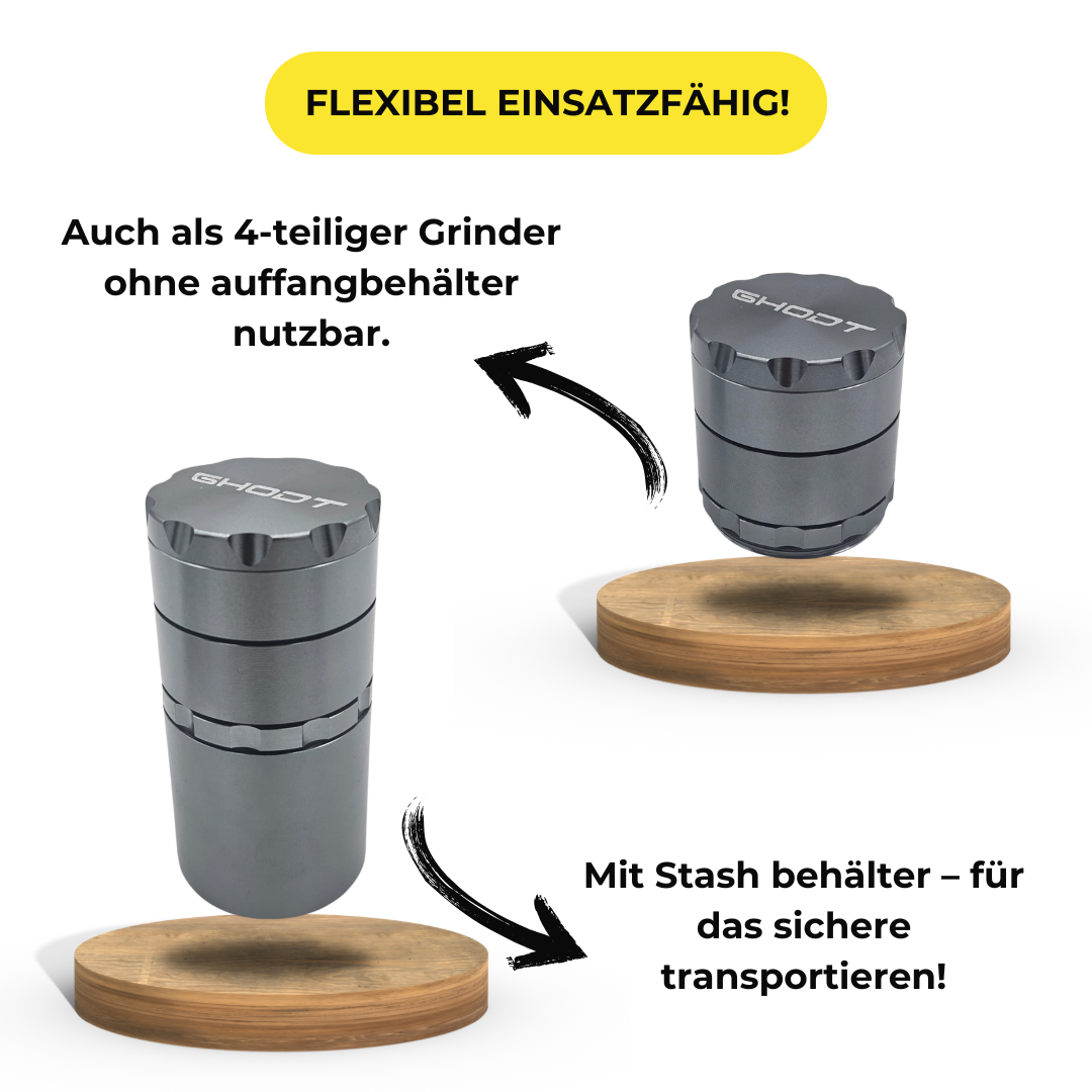 GHODT 5-teiliger Grinder mit Stash