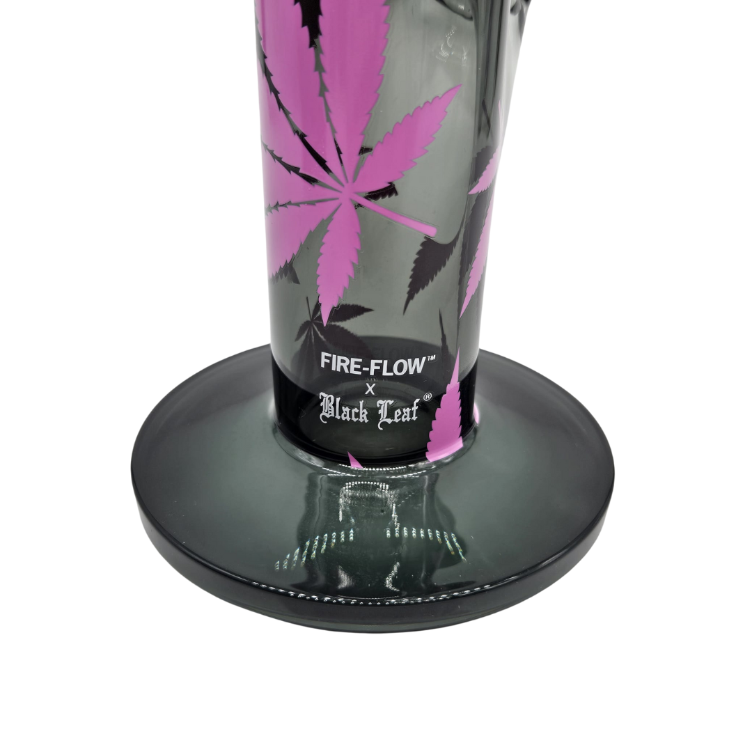Glasbong „Leaves Pink“