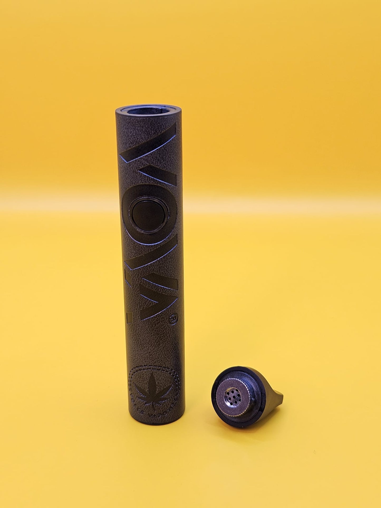 VOVA Portable Dry Herb Vaporizer Black Leather