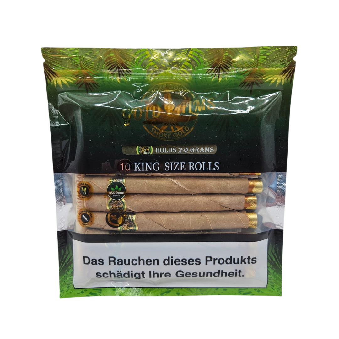 Gold Palms Blunt Wraps ''KING SIZE'' 10er Pack