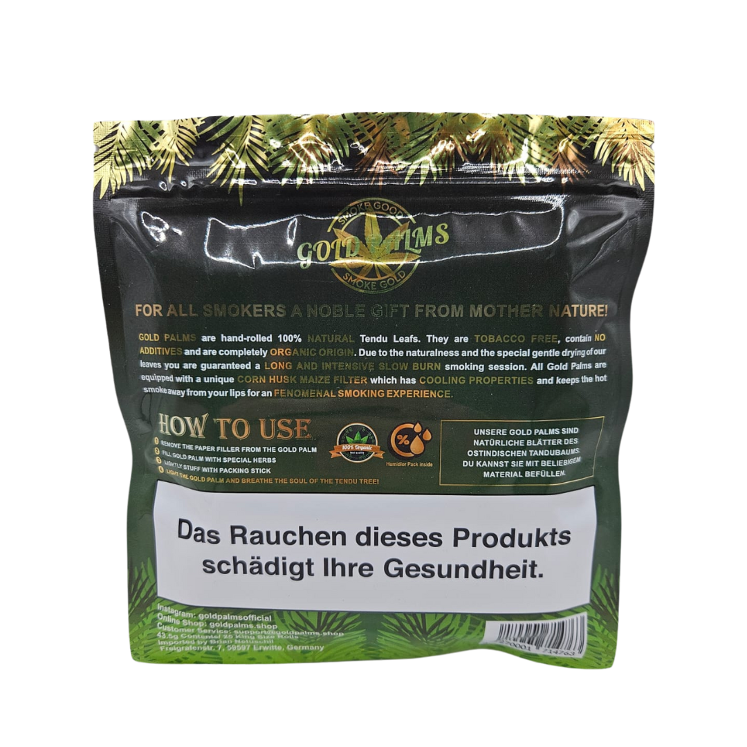 Gold Palms Blunt Wraps ''PRINCE SIZE'' 10er Pack