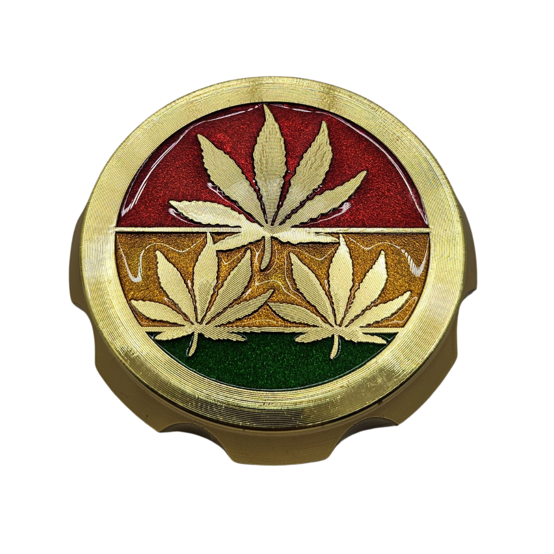 Grinder „Hanfblatt Gold“