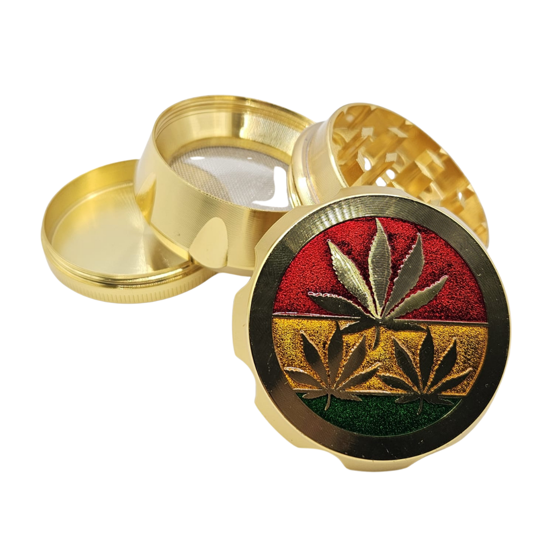 Grinder „Hanfblatt Gold“