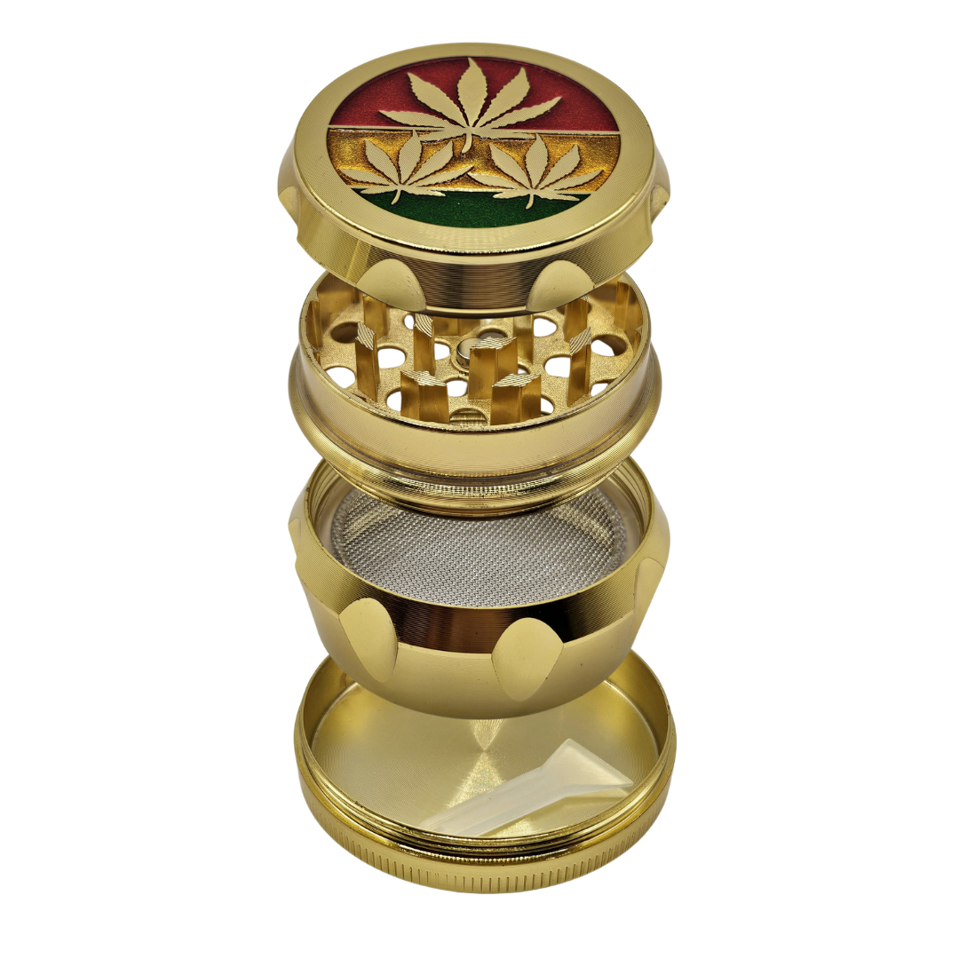Grinder „Hanfblatt Gold“