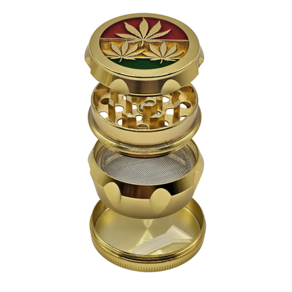 Grinder „Hanfblatt Gold“