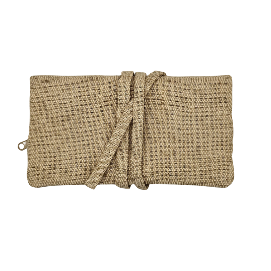 Drehertasche Jute mit Wickelverschluss