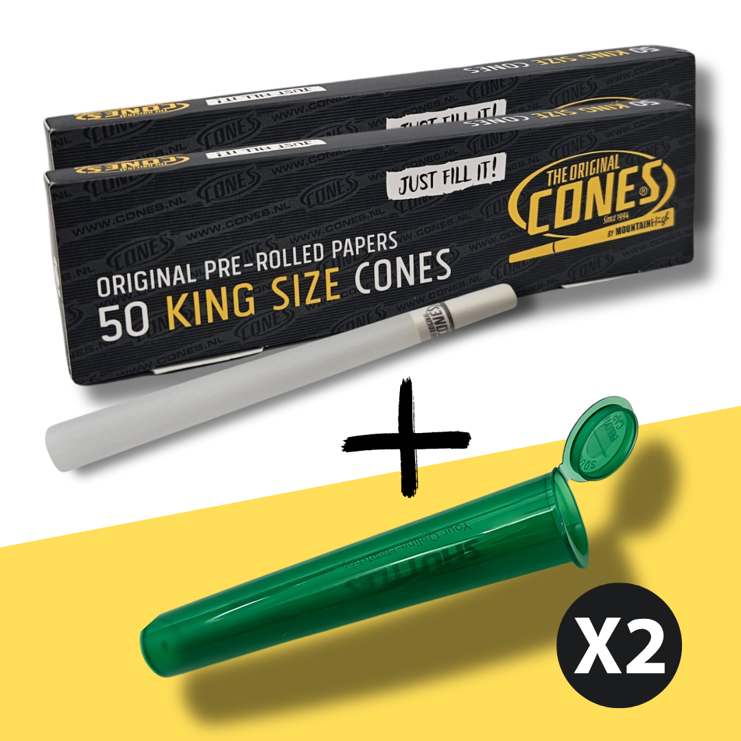 The Original Cones 100 vorgerollte Hülsen + Gratis Tubes