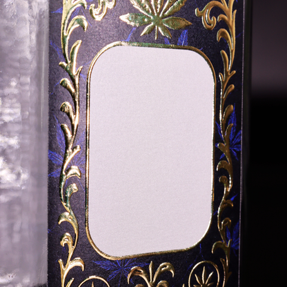 Premium-Aufbewahrungsglas mit edler 3D-Goldfolie "Blue Marmor"