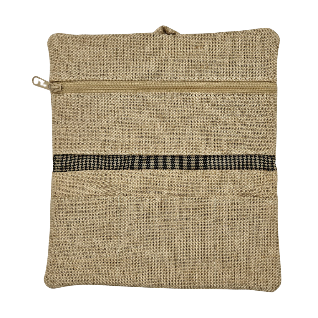 Drehertasche Jute mit Wickelverschluss
