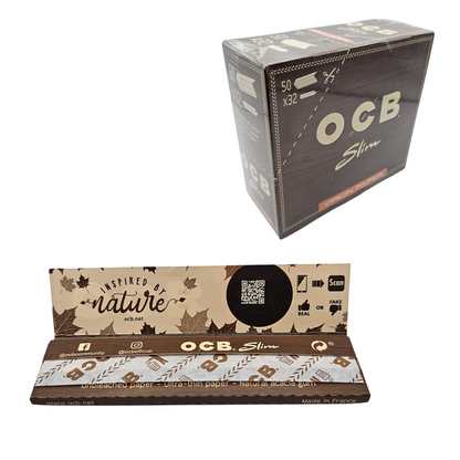 OCB KS Virgin Ungebleicht Slim – Display mit 50 Packungen