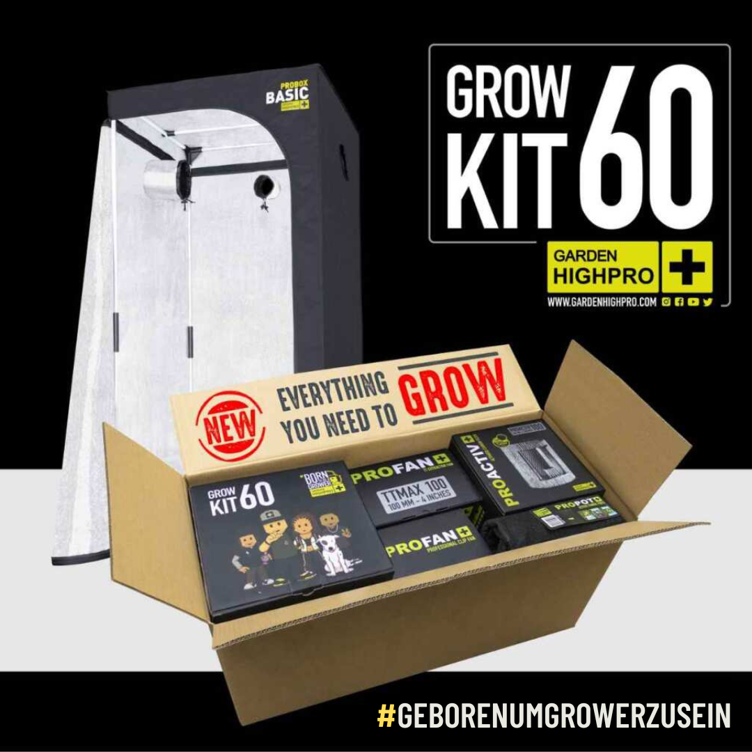 Growbox Komplettset 60x60x160cm mit 60 Watt LED