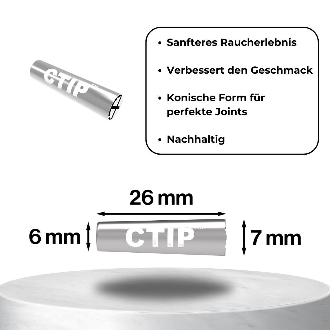 200 Stück CTIP Aktivkohlefilter + Joint Tube + Longpapes