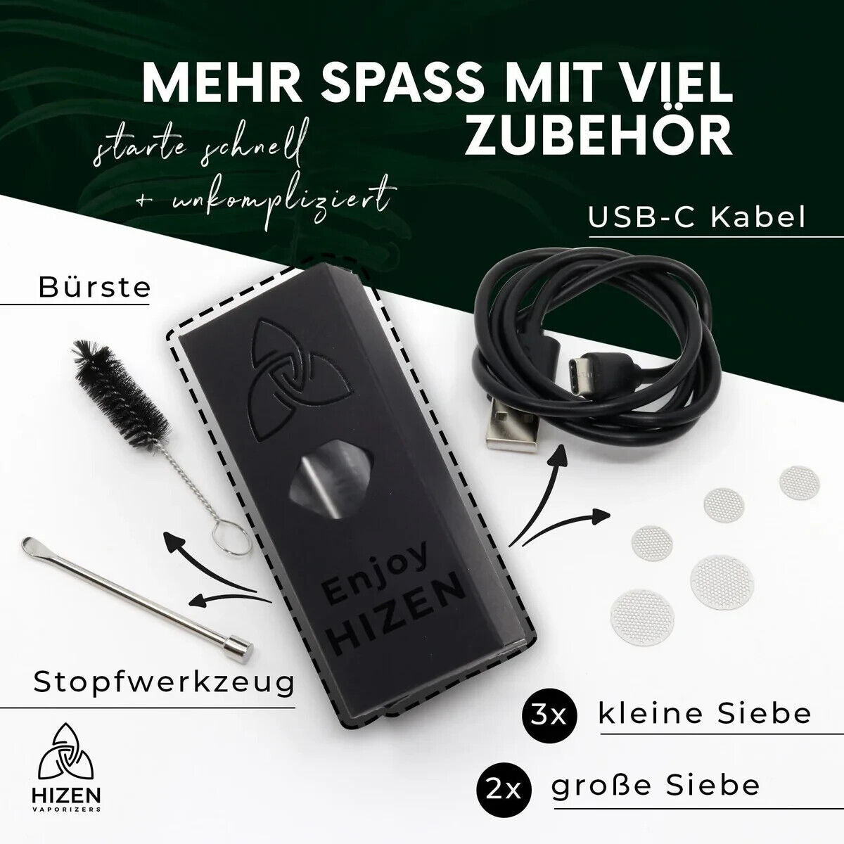 HIZEN Stilus Pro Konvektion Vaporizer